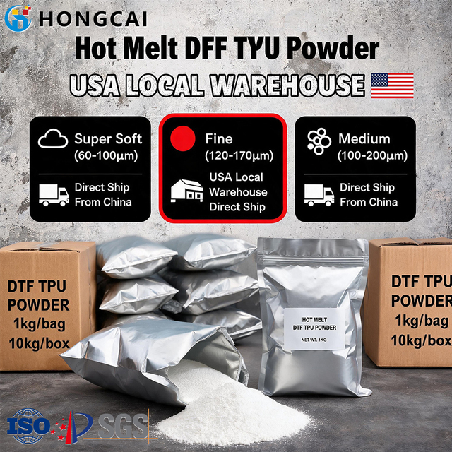 Wholesale 1kg 5kg 20kg Tpu Polyurethane Hot Melt Adhesive DTF Adhesive Powder for Heat Transfer Printing
