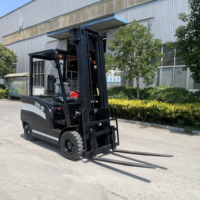 Chariot élévateur électrique 2 tonnes pour entrepôt, 2800 kg, batterie au plomb-acide, faible bruit, économie d'énergie, chargeur HANCHENG