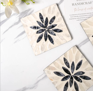 ชุดจานรองแก้วมุกธรรมชาติแบบโมเดิร์น พร้อมที่วาง สำหรับตกแต่งโต๊ะอาหาร งานเลี้ยง งานแต่งงาน - Product Image 3