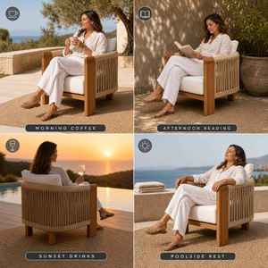 Conjunto de Muebles de Jardín Modernos Zunbao, de Aluminio y Lavables, para Apartamentos y Hoteles, Características del Conjunto de Muebles de Exterior Modernos Zunbao - Product Image 4