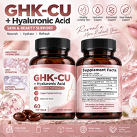 Qualité supérieure OEM GHK-CU Softgels de cuivre antioxydant, peptide de cuivre pour le bien-être de la peau et des cheveux, soutien pour les femmes