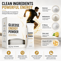 Polvo de Glucosa Energético, Bebida Instantánea de Energía, Mezcla de Suplementos para Nutrición Deportiva, Fábrica OEM ODM