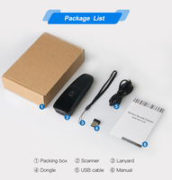 Dyscan portátil 1D 2D/lector de código QR escáner de código de barras inalámbrico 2,4G y BT fuente de luz CMOS/CCD/LED Mini lector de código de barras Stock