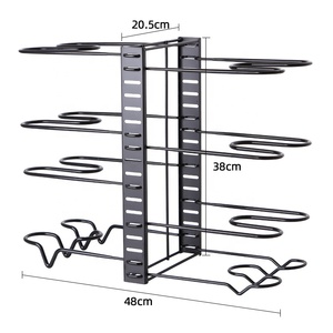 Support de <span class=keywords><strong>rangement</strong></span> vertical pour ustensiles de cuisson, design moderne, rainures en forme de M, durable - Product Image 6
