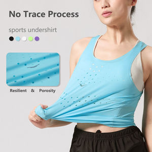 قمم خزان بيضاء غير ملحومة للرجال سريعة الجفاف للياقة البدنية غير رسمية حجم XL تنفس بلا أكمام طباعة ضغط - Product Image 6