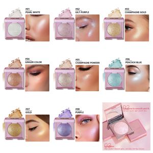 8 colores logotipo personalizado de alta calidad vegano Libre de crueldad brillo crema brillo suave sombra cara cuerpo bronceador resaltador paleta - Product Image 2