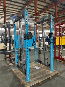 Equipo de Gimnasio de Acero para Uso Comercial, Rack de Sentadillas, Máquina Multifuncional Smith para Entrenamiento de Fuerza y Culturismo, con Pila de Pesas de 75 kg - Product Image 2