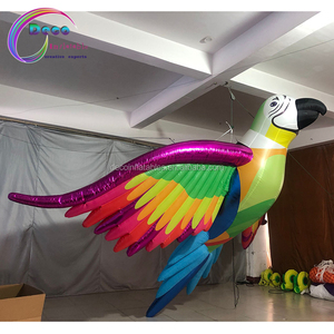 Giant Decoratie Flash Opblaasbare Papegaai Voor Vakantie Reclame - Product Image 3