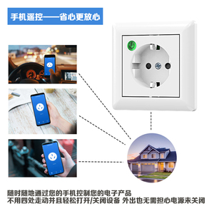 80 Mét * 80 Mét Tuya App Kiểm Soát Cuộc Sống Thông Minh Hỗ Trợ Alexa Google Nhà <span class=keywords><strong>WIFI</strong></span> Ổ Cắm Đơn Với Chuyển Đổi Cho Gia Đình Điện Tử Phụ Kiện - Product Image 6