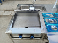 Chariot de vente ambulante de hot-dogs entièrement équipé avec design personnalisé, en acier inoxydable, prix d'usine