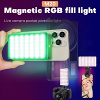 M20RGB Portable Mini RGB Pleine Couleur LED Lumière de Remplissage 2000MAH Poche Taille Caméra Vidéo Lampe Plafond Tube Éclairage pour la Photographie