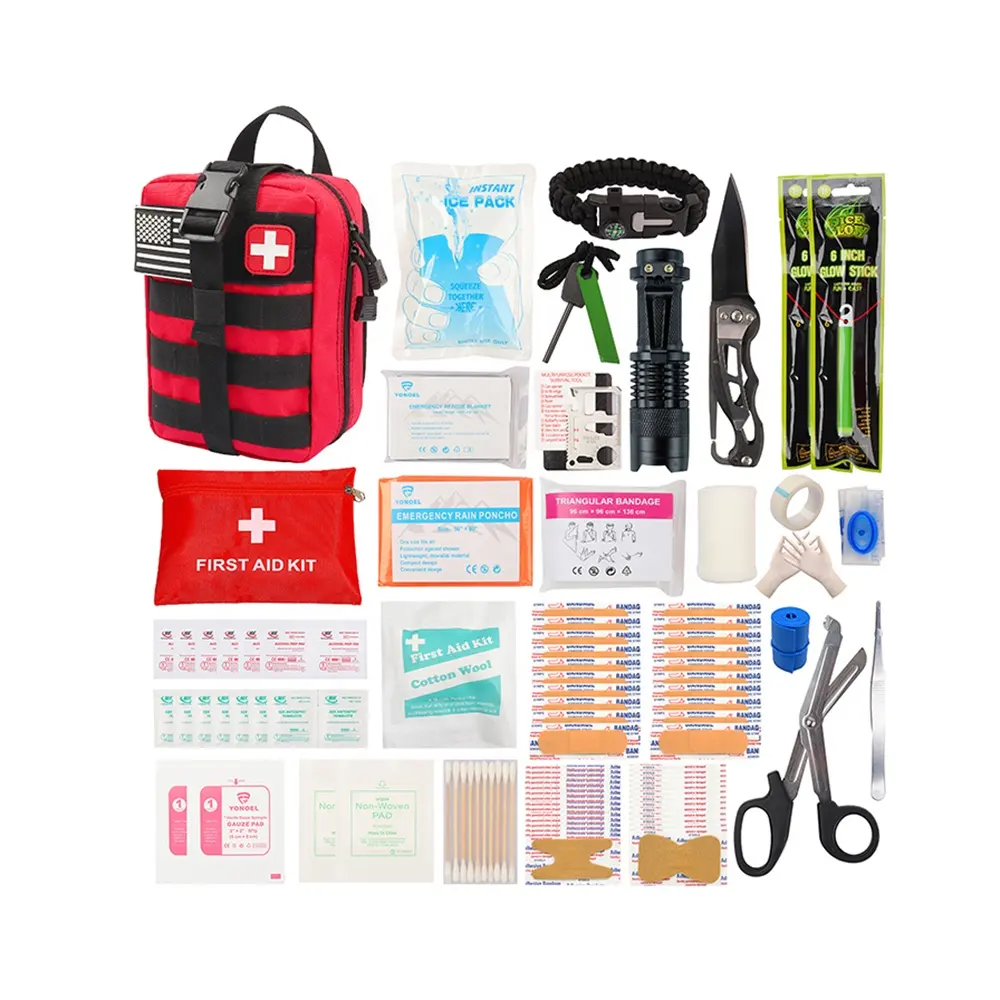 Kit di attrezzi per Equitment di difesa tattica Set di emergenza di sopravvivenza Kit di pronto soccorso scatola di forniture sul campo