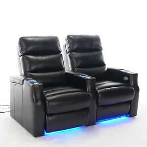 living room electric cinema sofa home theater seating leather electric recliner sofa set furniture