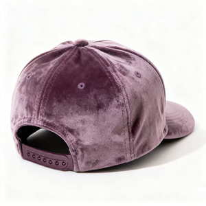 Thiết Kế Mới Biểu Tượng Tùy Chỉnh Chất Liệu Nhung Newyork Bóng Chày Hat Thêu Màu Tím Cong Hóa Đơn Bóng Chày Mũ - Product Image 4