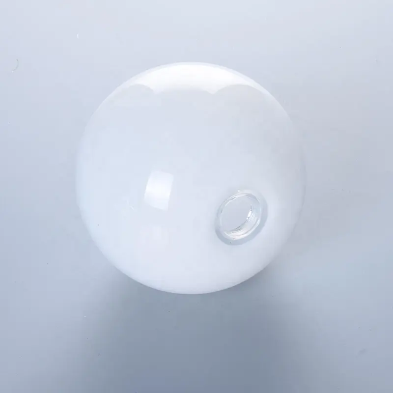 Round Ball Lampen abdeckung Shade Custom Frosted Boro silicate Glass mit G9 Gewinde Mund 80mm Durchmesser Beleuchtungs abdeckung Hand gefertigt