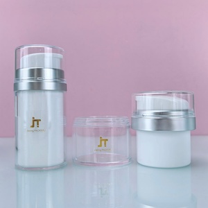 Envase de Lujo para Crema de Cuidado Personal de 15g 30g 50g 100g, Frasco de Plástico sin Aire, Recargable, con Bomba - Product Image 2