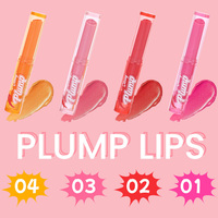 Baume à lèvres teinté hydratant couleur naturelle, stick repulpant et brillant pour les lèvres, personnalisable avec votre logo