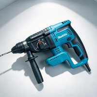 Makita Perceuse à percussion rotative sans fil 3-en-1, marteau électrique multifonctionnel pour la décoration intérieure, l'ingénierie et les projets de bricolage