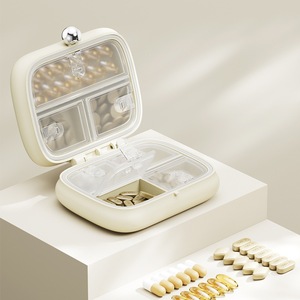 Portable Pillbox Mini Medicine Case With Lid And Compartment For 7 Day Pill Storage - Product Image 4