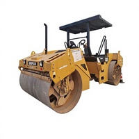 Compacteur d'asphalte vibrant à double tambour CAT CB564B d'occasion, rouleau lourd de chantier