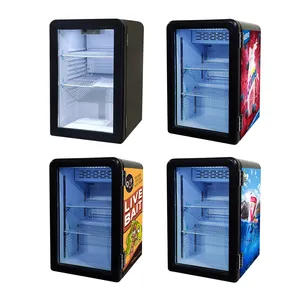 Meisda SC68A 68L Customized Fashion Looking Counter Top Fridge Cold Drink Display Cooler For Supermarket