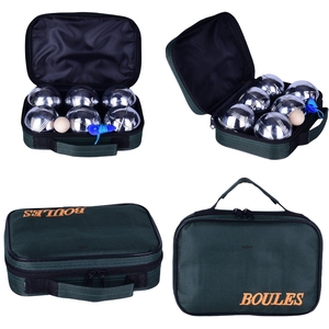 Boules De Petanque /Boules Petanque Pro/Petanque <span class=keywords><strong>Set</strong></span> Chrome 6 Pcs Beach Bocce Ball Metal Petanque Boules <span class=keywords><strong>Set</strong></span> en bolsa de nylon - Product Image 1