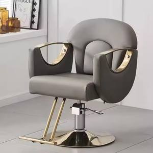 Venda quente cabelo salão mobiliário reclináveis barbeiro cadeira ajustável dourado Massagem Moderna barbeiro cadeira salão de beleza fábrica - Product Image 5