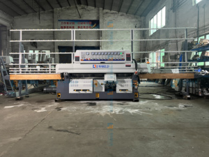 Machine de polissage de bords de verre à ligne verticale droite, équipement de façonnage de verre à 9 broches pour le traitement du verre de construction - Product Image 3