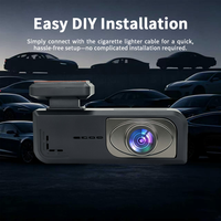 Caméra de tableau de bord DVR 1080P pour voiture avec WiFi, application, vision nocturne, capteur G, surveillance de stationnement et enregistrement en boucle