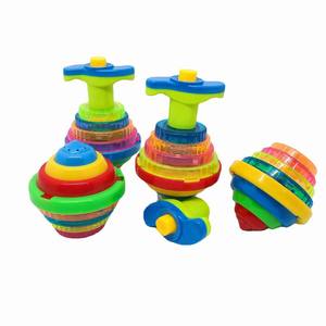 Jouet <span class=keywords><strong>toupie</strong></span> lumineux LED arc-en-ciel avec musique, rotation à pression manuelle, jouet classique simple, effet coloré, jouets gyroscopiques rotatifs pour enfants - Product Image 1