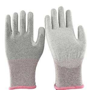 Guantes antiestáticos ESD con fibra de carbono de alta resistencia Guantes DE TRABAJO DE PU para construcción y reparación de PC - Product Image 2
