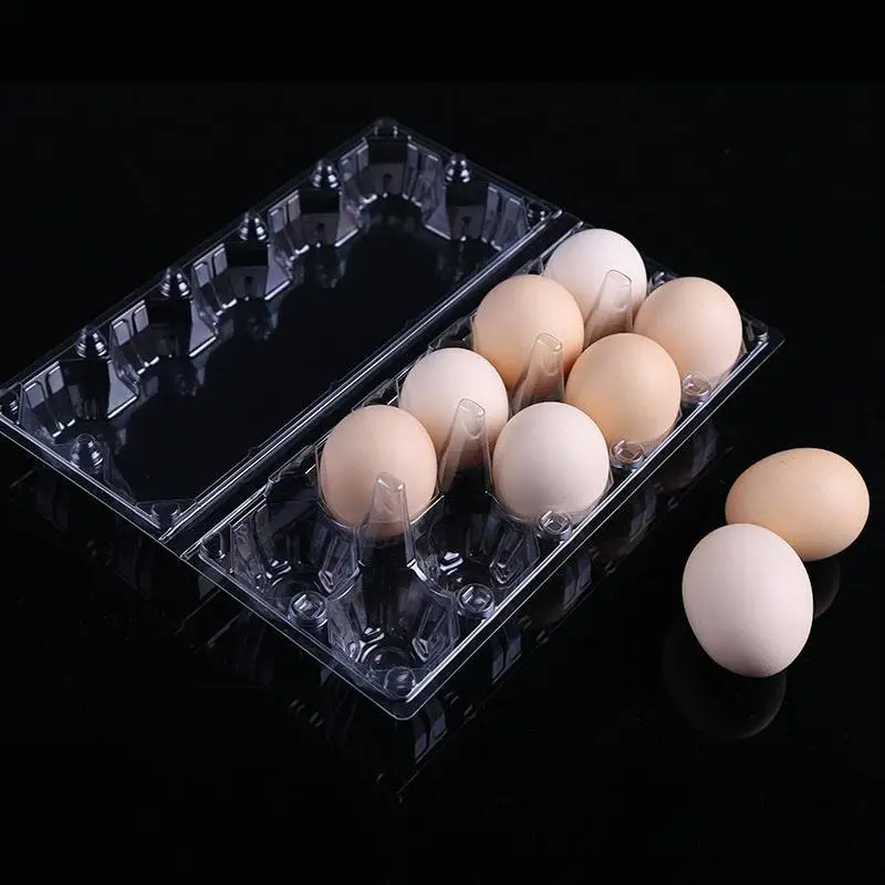 Alta Qualidade Pet Plástico Food Packaging Ovos Carton Factory Diretamente Venda S/m/l Três Tamanhos 30 Furos Paper Bottom Eggs Tray