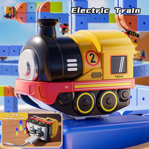 Bloques de Construcción Magnéticos, Pistas, Juguete de Coche Mágico, Ensamblaje DIY, STEM Educativo, Riel de Plástico, <span class=keywords><strong>Tren</strong></span>, Cubo, Juego de Juguetes de Encaje para Niños de 3+ Años - Product Image 3