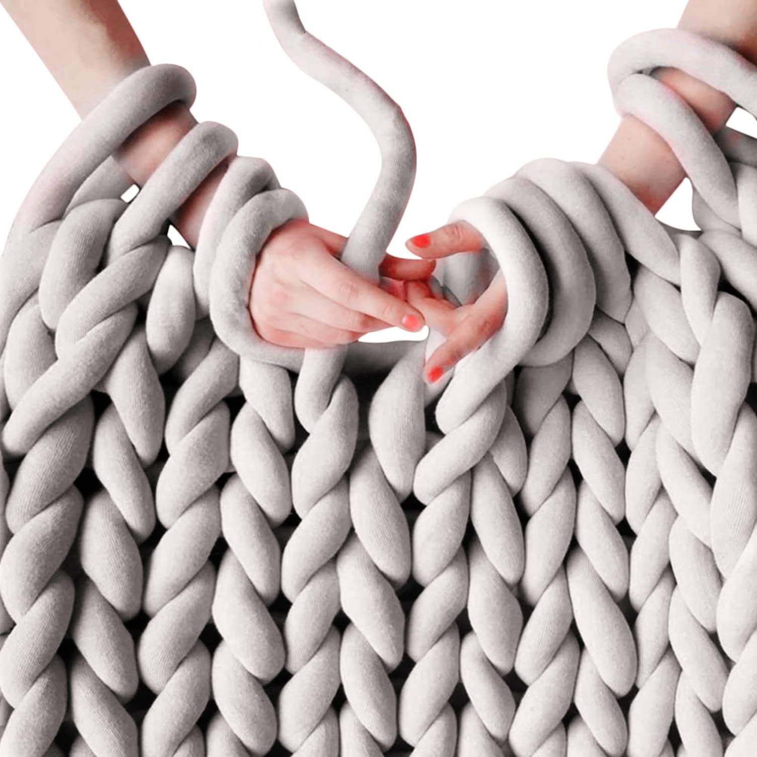 Chunky Knit Blanket The Best Yarn For Blankets Arm Knitting Best