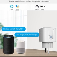 SMG-S8EU Power Tuya Smart Life APP Control Smart Plug WiFi Socket EU 16A Fonctionne avec Alexa Google Assistant