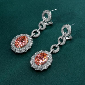2023 luxe femmes belles boucles d'oreilles conçues 925 boucle d'oreille en argent en gros - Product Image 3