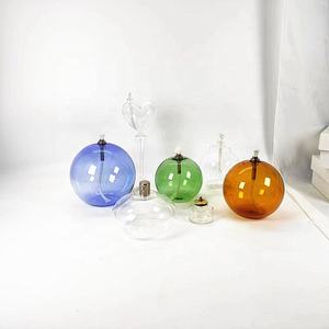 ديكور منزلي كروي أخضر شفاف مصنوع يدويًا - Product Image 3