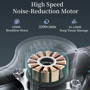 कस्टम लोगो मालिश बंदूक Lcd स्क्रीन संदेश बंदूक गहरी ऊतक बूस्टर उच्च गुणवत्ता वाले शरीर परस्शन बंदूक - Product Image 3