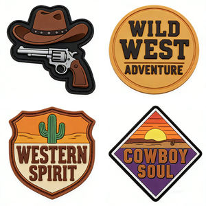 Genuine Custom Workshop Buyer Designed 2D Soft Rubber Polyvinyl Chloride <b>Sew</b> <b>On</b> Washable Uniform Emblem pvc <b>patch</b> - Product Image 2