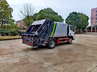 Camion à ordures compact Dongfeng 4x2 de 5 mètres cubes avec moteur diesel