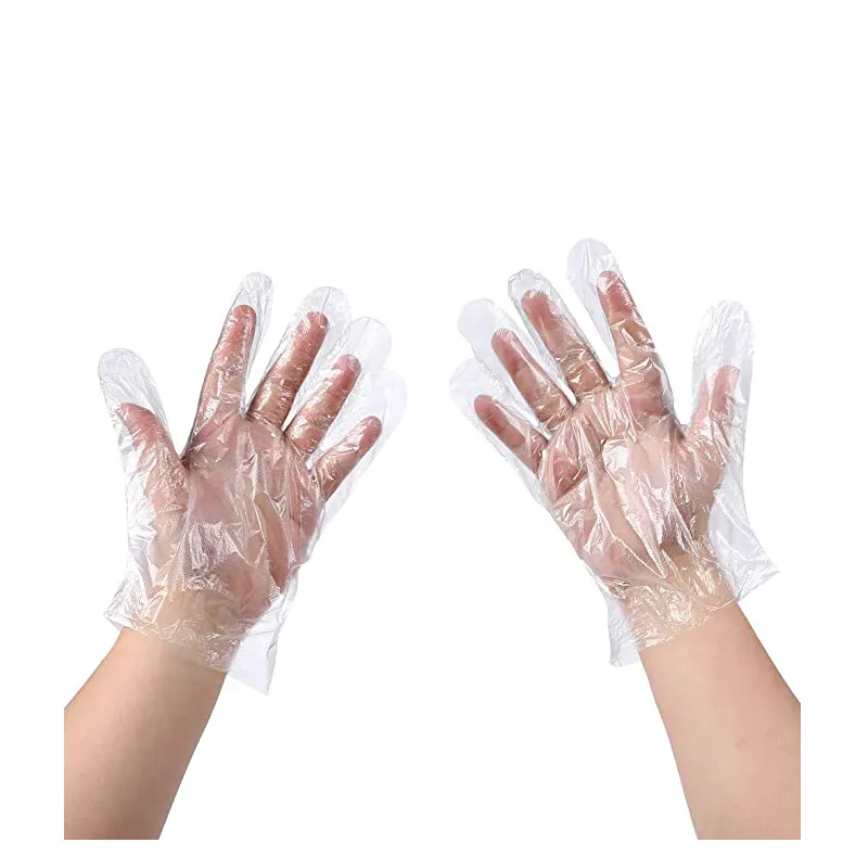 BLN Factory Restaurant Clear Poly Glove Easy Work PE Sanitary Cleaning Clear Disposable Plastic Gloves