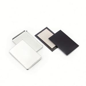 Promotional Souvenir High Quality Printing Consumables Tin <b>Fridge</b> Magnet Material Component 50*50Mm - Product Image 2