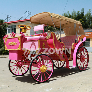 Carruaje Eléctrico Turístico, Carruaje Clásico de 4 Ruedas para Paseos Turísticos, Carruaje de Caballos de Lujo Vintage - Product Image 4