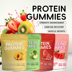 סוכריות גומי עשירות בחלבון, חלאל וכשרות, סוכריות גומי עם מלטונין, ביוטין, קריאטין, חלבון מי גבינה בטעם אבטיח - Product Image 4