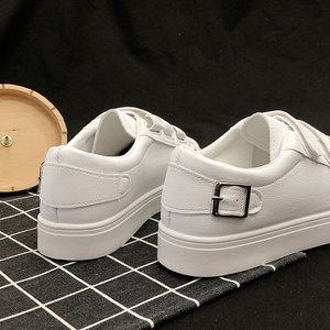 Nuevas Zapatillas Blancas Casuales de Primavera Coreanas para Mujer, de Corte Bajo - Product Image 4