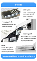 Nouvelle machine automatique de moulage rotatif pour la fabrication de biscuits pour chiens et de biscuits au beurre, pour usage en boulangerie, avec des ingrédients tels que la farine, le lait, l'eau.