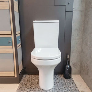 Inodoro occidental de cerámica de doble descarga Jamban Tapa Inodoro moderno con artículos sanitarios P-Trap <span class=keywords><strong>para</strong></span> baños y baños modernos - Product Image 3