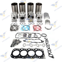 Kit de révision et de reconstruction des pièces du moteur de machines de chantier pour moteur Toyota 2KD 2KD-FTV, comprenant kit de chemises de cylindre, kit de joints et jeu de roulements