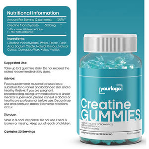 कस्टम फॉर्मूलेशन पूर्व कसरत क्रिएटिन गुम्मीज क्रिएटिन मोनोहाइड्रेट क्रिएटिन chews - Product Image 2