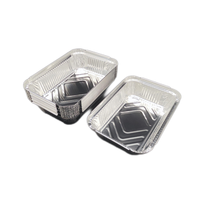 Petit plateau de restauration jetable de conteneur de papier d'aluminium durable rectangulaire pour la cuisson fournisseur spécial d'approvisionnement au détail en gros
